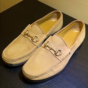 Gucci Horsebit Loafer in Tan Suede